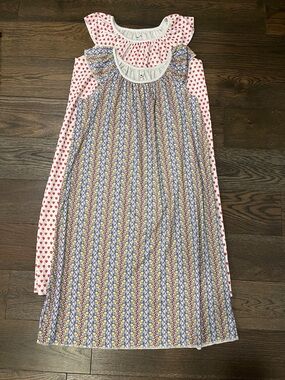 Roller Rabbit Girls' Nightgown Set of 2 in Pink Hearts & Elephant Print